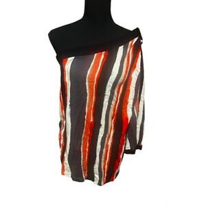 LANE BRYANT Sexy Plus Size Off Shoulder Striped Top - 14/16